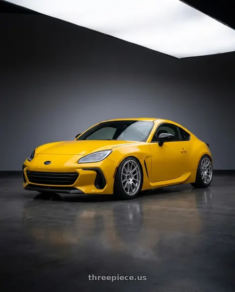 2026 Subaru BRZ with Enkei GTC02 5x100 18x8+45 Hyper Silver wheels