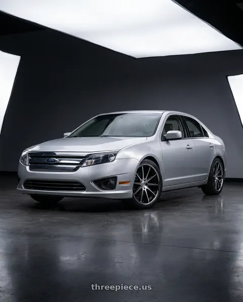 2012 Ford Fusion SEL with Rohana RFC10 5x114 19x8.5 +35 Machine Black/chrome Lip wheels