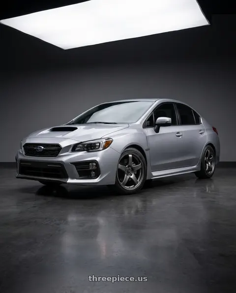 2018 Subaru WRX with Enkei PF05 5x114.3 18x8.5+38 Dark Silver wheels