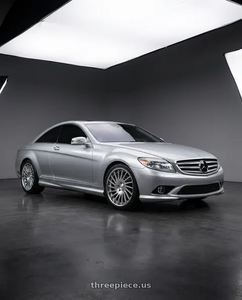 2010 Mercedes-Benz CL550 with SSR CV05 5X112 20X8.5+38 NR Disk Crystal Silver wheels