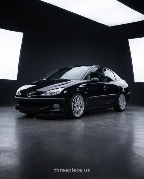 2011 Peugeot 206 SD with BBS RG-R 4x100 17x7.0+38 Diamond Silver wheels