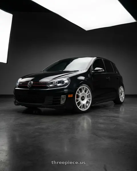2013 Volkswagen GTI with Rotiform 1PC R188 TUF-R 5X112/5X114.3 18X8.5 +45 SILVER wheels