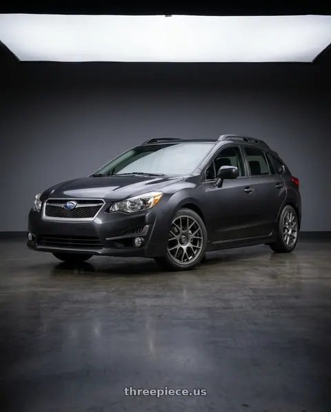 2015 Subaru Impreza with fifteen52 APEX 5x100 / 5x112 17x7.5 +35 FROSTED GRAPHITE (SATIN GREY) wheels