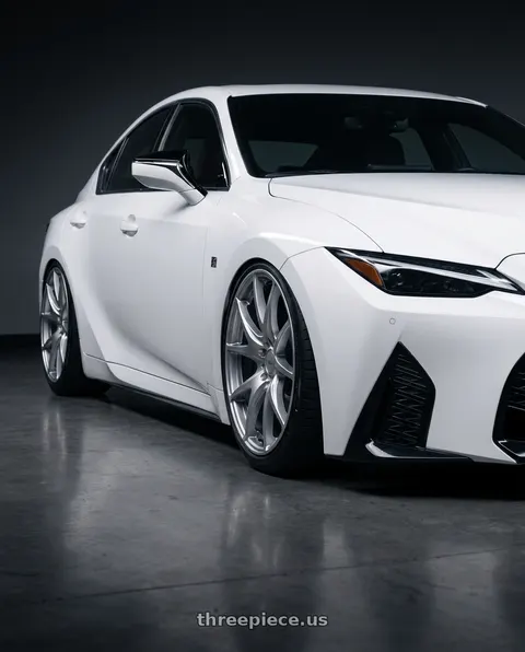2024 Lexus IS350 with Ssr Gtv03 5x114.3 19x8.5+38  GLARE SILVER wheels