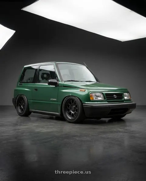 1997 Suzuki vitara with LOCK OFFROAD 50CAL 5x127 17x9 +0 Matte Black W Matte Black Ring wheels