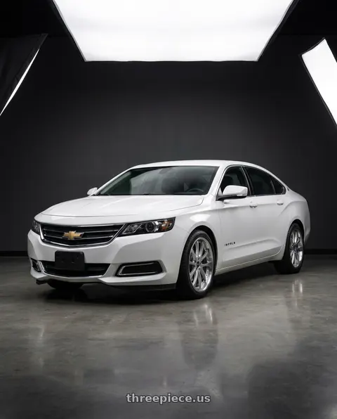 2020 Chevrolet Impala LT with ARC AR5 5x120 18x8.5  +35 Silver Machine Face Lip Chrome Rivet wheels