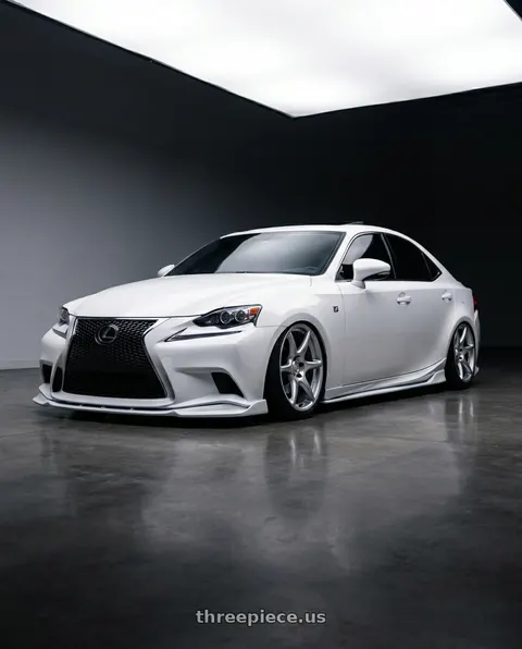 2016 Lexus IS350 with Kansei K11S Tandem 5x114.3 18x9 12 Hyper Silver wheels