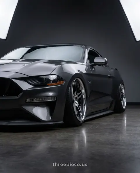 2018 Ford Mustang GT with DURANDAL DD5.2 BLACK POLISHED 5x100 19x10.5 +85MM wheels