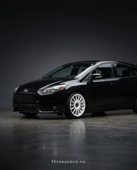 2013 Ford Focus ST with fifteen52 PODIUM 5x100 / 5x114.3 17x7.5 +40 RALLY WHITE (GLOSS WHITE) wheels