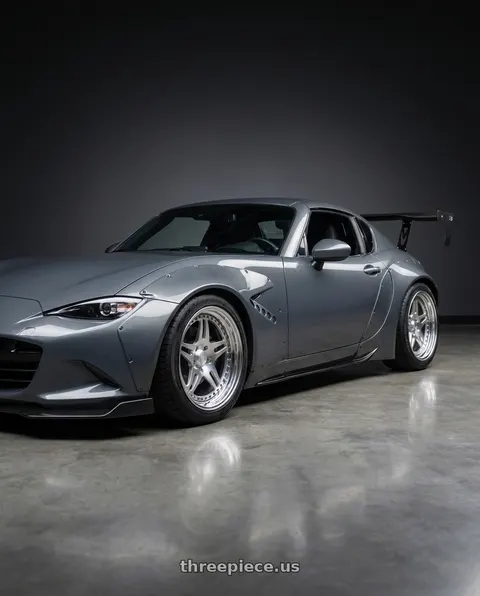 2023 Mazda MX-5 Miata with CCW SA52 4x100 17x9 +76 Polished wheels