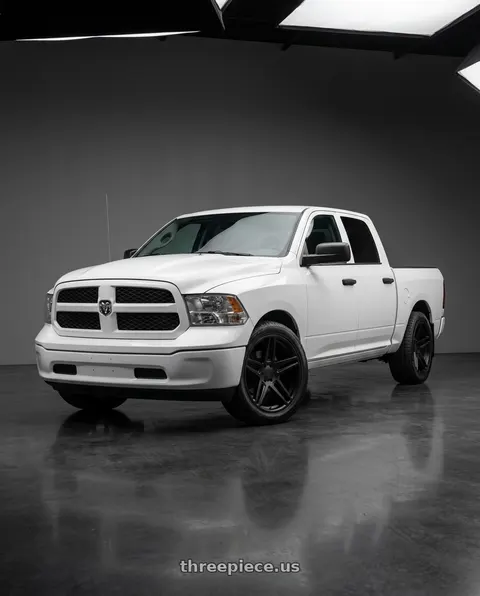2016 Ram 1500 with Black Rhino SAFARI 5X139.7 22X10 +20 MATTE BLACK wheels