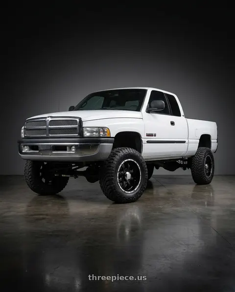 2001 Dodge Ram 2500 with Helo HE791 MAXX 5X114.3 16X8 +0 GLOSS BLACK MACHINED wheels