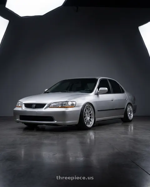 1999 Honda Accord with Enkei NT03+M 5x114.3 18x7.5+42 Hyper Silver wheels
