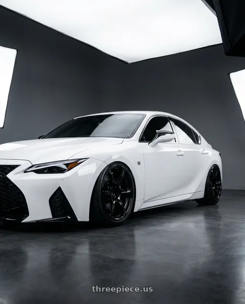 2024 Lexus IS350 with Advan RGIII 5x114.3 19x10.5+15 Gloss Black wheels