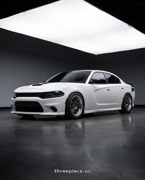 2021 Dodge Charger with SSR Professor SP5 5x115 20X9.5+18 SL Disk High Metal Bronze wheels