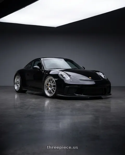 2019 Porsche 911 with BBS LM-R 5x114.3 19x8.5+43 Diamond Silver wheels
