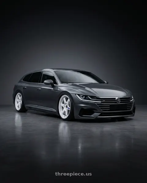 2021 Volkswagen Arteon with Volk Racing TE37 Gravel 5x114.3 15x7.0+35 White wheels
