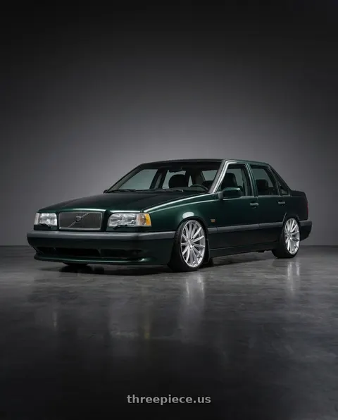 1993 Volvo 850 with XO LONDON 5X112 19X8.5 +42 SILVER W/ BRUSHED FACE wheels