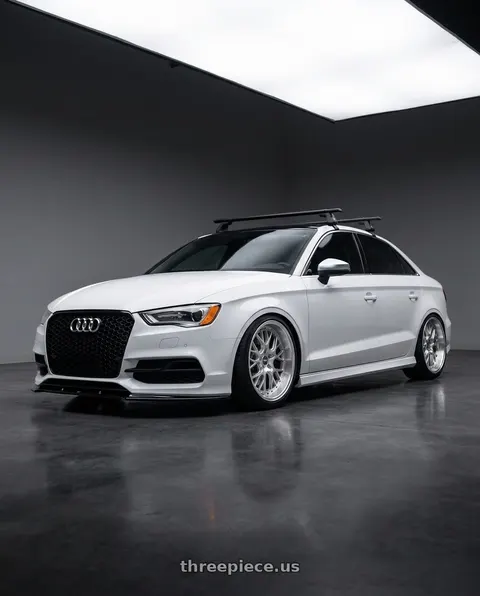 2016 Audi S3 with ESR Wheels CS SERIES CS11 5x112 18x8.5 +35 Hyper Silver wheels