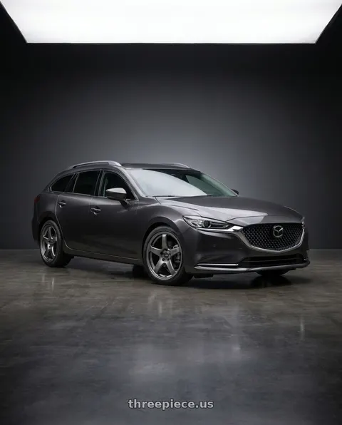 2019 Mazda 6 with Enkei PF05 5x114.3 19x8.5+38 Dark Silver wheels
