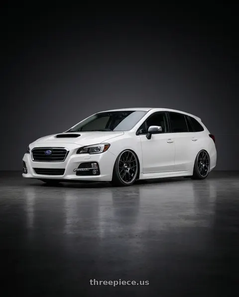 2018 Subaru levorg with BBS CH-R 5x130 19x12 +45 Satin Black Polished Rim Protector wheels