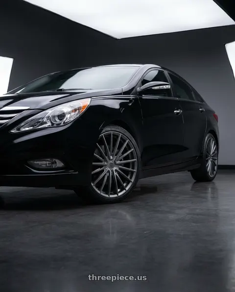 2011 Hyundai Sonata Limited with Edge Street 353A 5x114.3 / 5x120 18x8 +40 Anthracite wheels