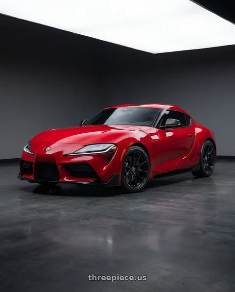 2026 Toyota GR Supra with Rohana RFX19 5x112 19x8.5 +25 Gloss Black wheels