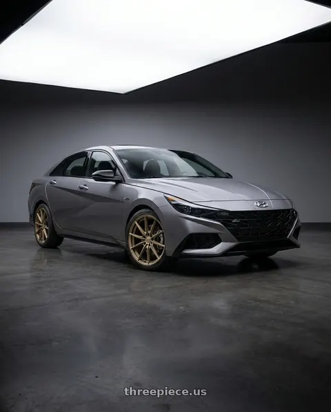2023 Hyundai Elantra N with Petrol P4B 5X114.3 17X8 +40 MATTE BRONZE wheels