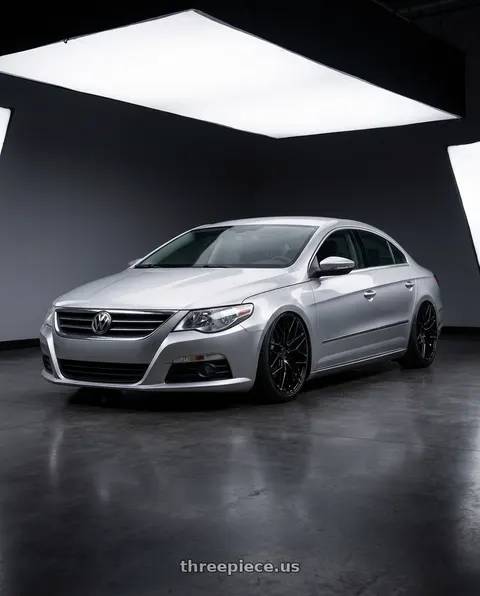 2015 Volkswagen CC with Avant Garde Wheels M520R 5X112 19x9.5 +40 Gloss Black wheels