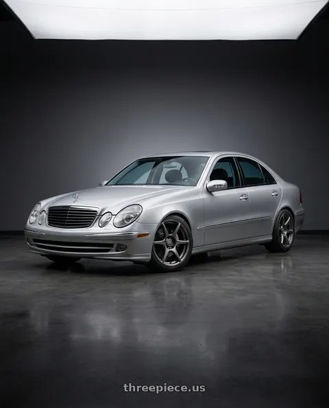 2006 Mercedes-Benz E500 with Kansei K11G Tandem 5X100 18x10.5 12 Gunmetal wheels