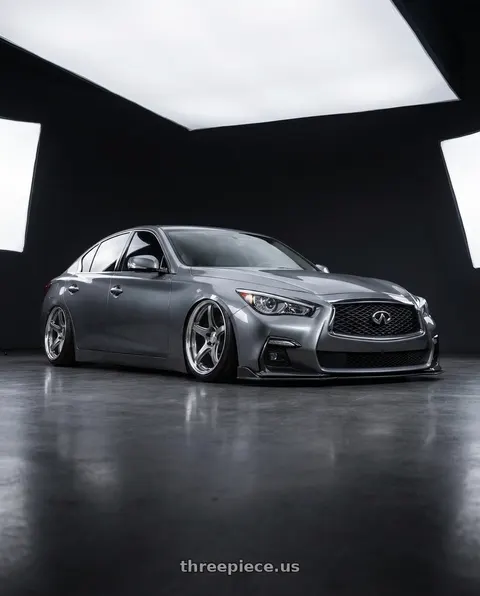 2019 INFINITI Q50 with Work T5R 2P 5x114.3 19x10.5 +0 GT SILVER wheels