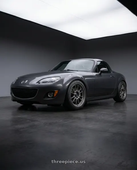2014 Mazda MX-5 Miata with Konig Hypergram 5x114.3 17x8+45 Matte Grey wheels