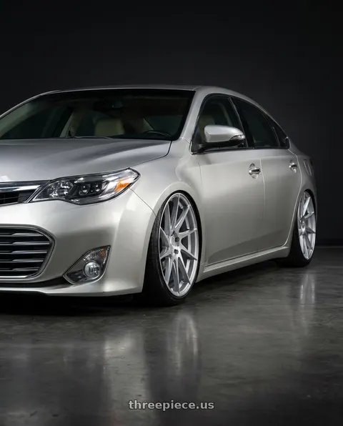 2013 Toyota Avalon with Aodhan AH09 5x114.3 18x8.5 +35 Gloss Silver Machined Face wheels