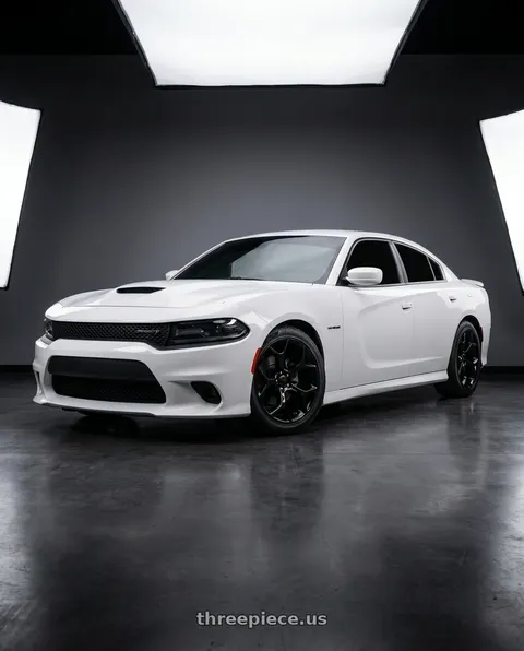 2020 Dodge Charger R/T with Voxx Replica 300C 5x115 20x8+18 Gloss Black wheels