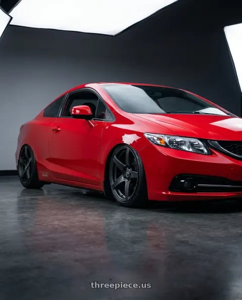 2015 Honda Civic Si with Forgestar CF5 5x114.3 18x9 +35 Satin Black wheels