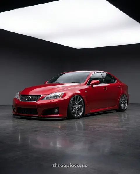 2012 Lexus IS F with Niche 1PC M116 MISANO 5X114.3 19X8.5 +45 MATTE GUN METAL wheels