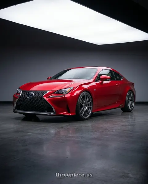 2018 Lexus RC F with Ssr Gtv04 5x114.3 19×8.5x8.5+45  METALLIC GRAY wheels