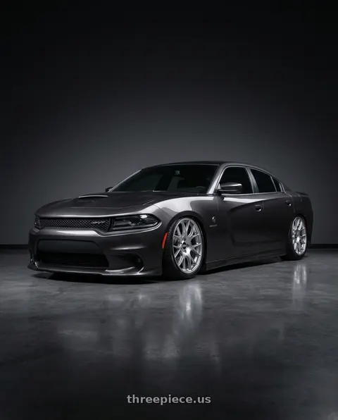 2017 Dodge Charger SRT Hellcat with BBS CH-R 5x130 19x12 +45 Brilliant Silver Polished Rim Protector wheels