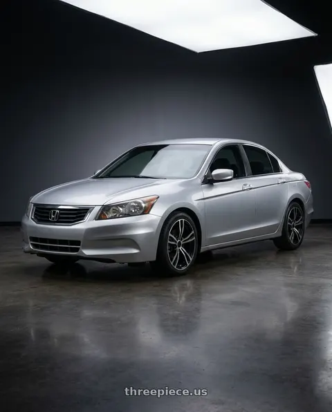 2010 Honda Accord with REPLICA WHEELS R5056 5x120 18x8+35 BLACK / MACHINED wheels