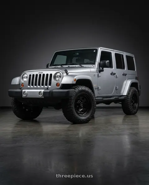 2014 Jeep Wrangler with Vision HD 85H 5x127 17x9-12 Gloss Black wheels
