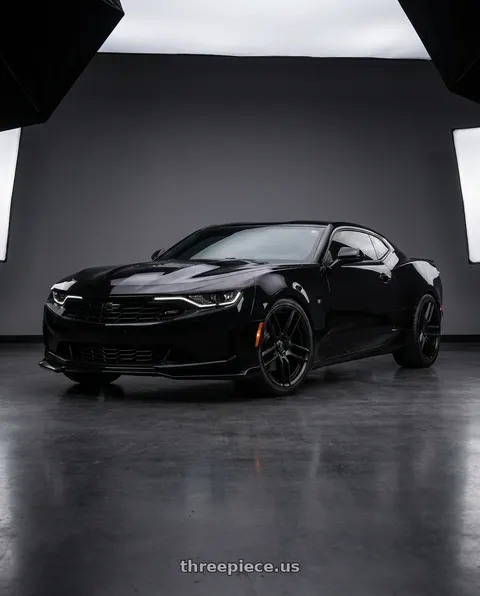 2019 Chevrolet Camaro with Asanti Black ABL-33 REIGN 5X120 20X10.5 +38 SATIN BLACK wheels