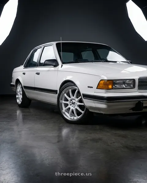 1990 Buick Century Limited with Konig Lightning 5X100/5X114.3 16x7+40 White/Machine Lip wheels