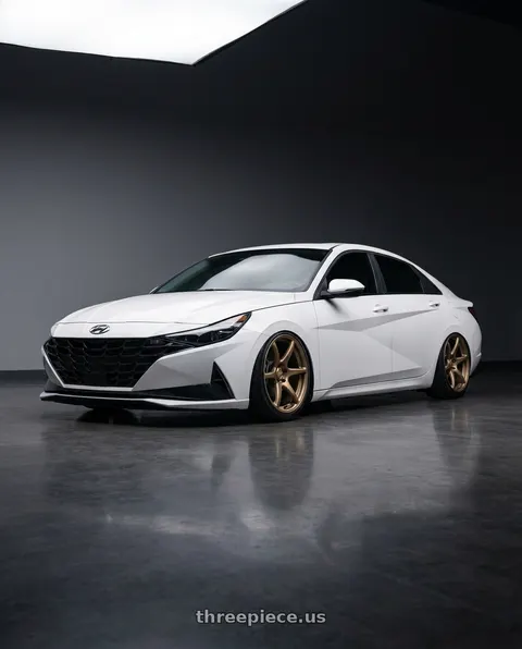 2024 Hyundai Elantra N with Kansei K11B Tandem 5x114.3 19x9.5 12 Bronze wheels