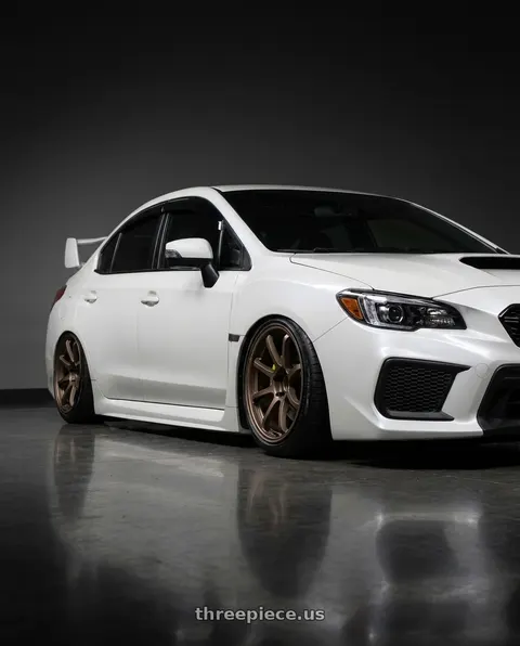 2018 Subaru WRX STI with Gram Lights 57NR 5x114.3 18x9.5+38 Dark Bronze wheels