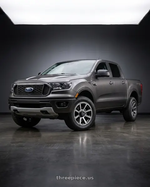 2021 Ford Ranger XL with Vision Off-Road 353 Turbine 6x139.7 17x8.5+18 Gunmetal Machined Face wheels