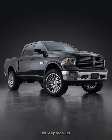 2015 Ram 1500 with Vision Off-Road 404 Brawl 5x139.7 20x9+12 Chrome wheels