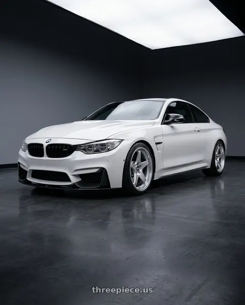 2018 BMW M4 with ESR Wheels APEX SERIES AP5 5x120 19x9.5 +35 Hyper Silver wheels