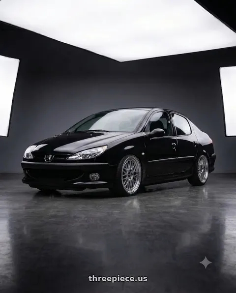 2011 Peugeot 206 SD with BBS LM 5x114.3 17x7.5+38 Diamond Silver wheels