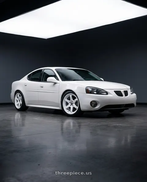 2004 Pontiac Grand Prix with ESR Wheels APEX SERIES AP6 5x100 18x8.5 +30 Gloss White wheels
