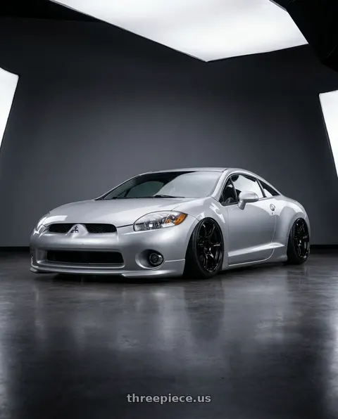 2010 Mitsubishi Eclipse with Advan RGIII 5x114.3 18x8.5+31 Gloss Black wheels